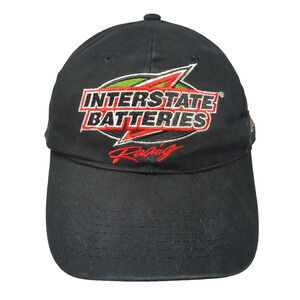 Interstate Batteries Racing Snapback Cap Black One Size Adjustable Embroidered